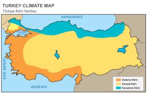 Turkey Climate Map