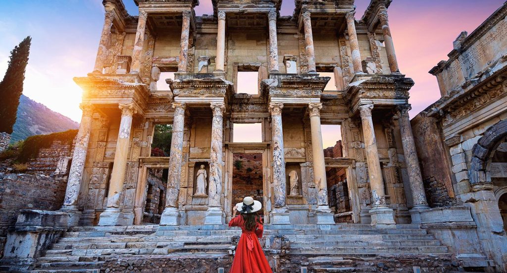 Ephesus temple in Izmir Unesco heritage sites in Turkey